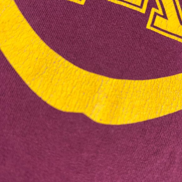 Y2K Nike Team Minnesota Golden Gophers Center Swoosh Shirt Large Red Faded Tee - Picture 12 of 16